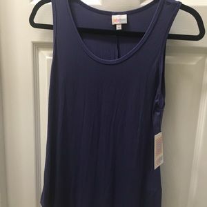 Lularoe Tank M blurple solid